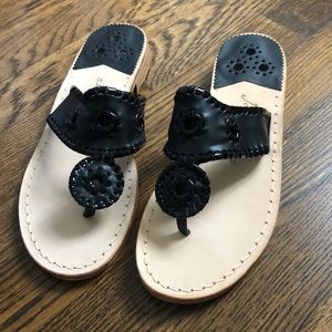 *NEW* Black patent leather Jack Rogers sandals